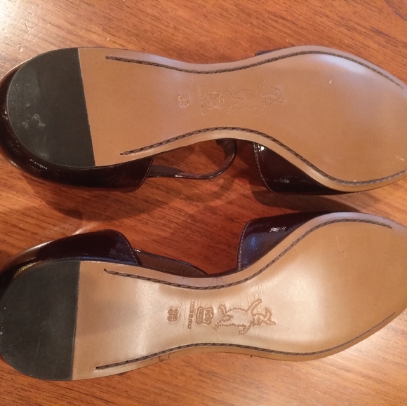 Marni Scarpa D'Orsay t-strap patent leather flat shoe - Picture 3 of 4